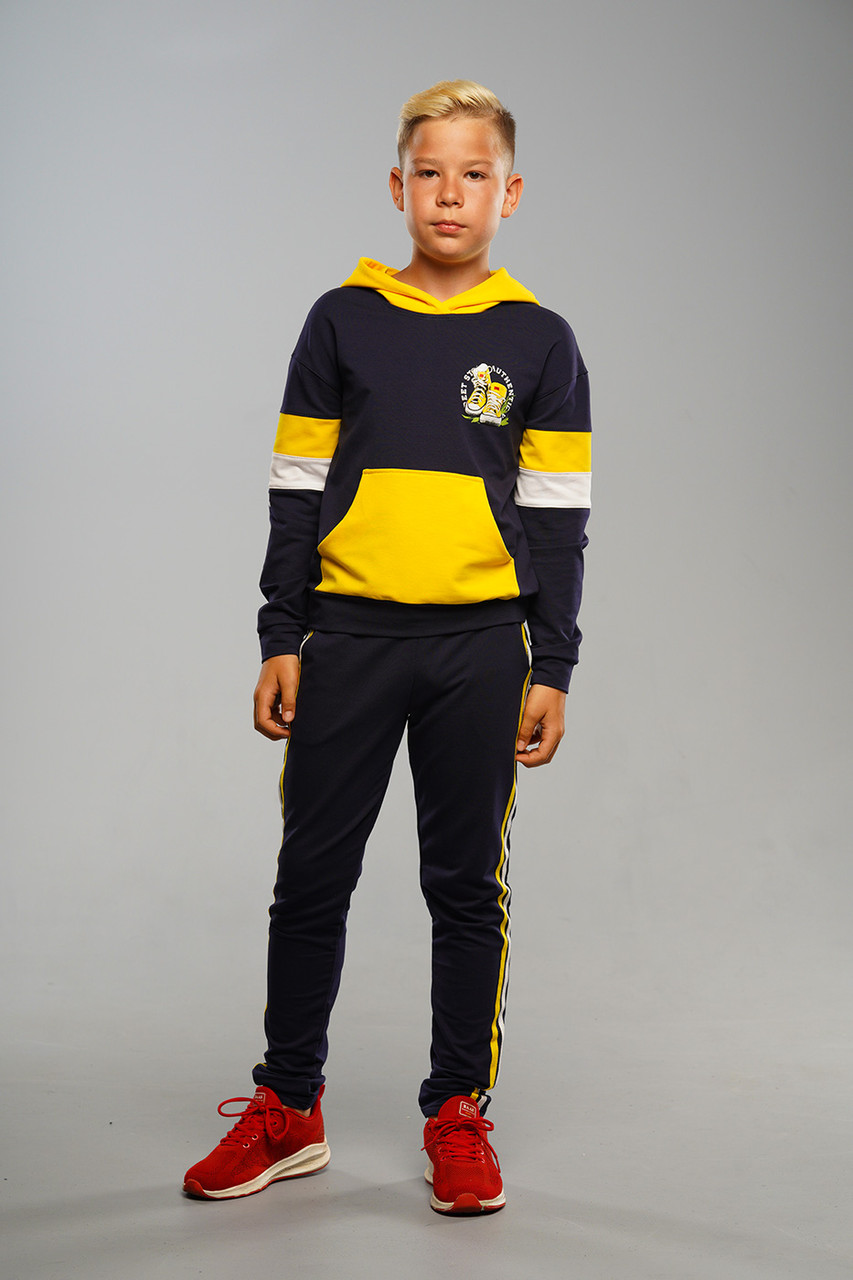 Дитячий спортивний костюм для хлопчиків Semmi Kedy Синій (134 см) на весну літо осінь