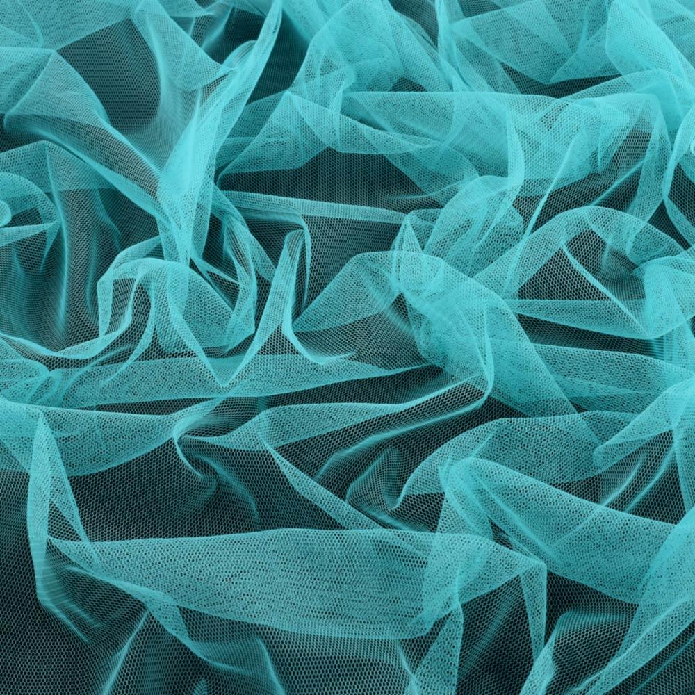 Сітка м'яка тонка бірюзова, ш.165