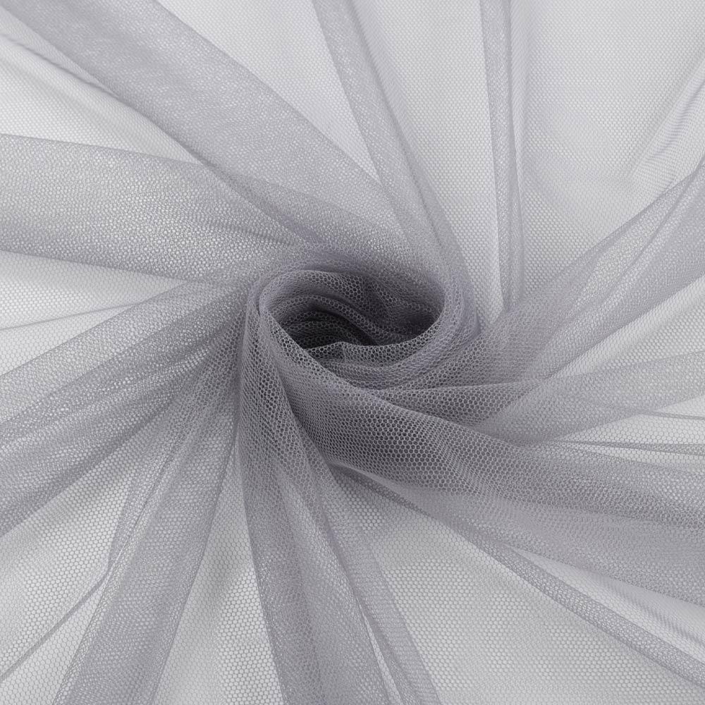 Сітка м'яка тонка сіра димчата, ш.155