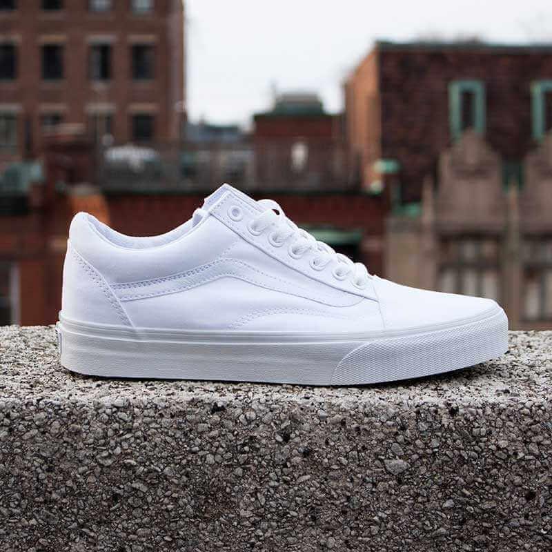 Кеди білі жіночі Vans Old Skool Mono White White Full White