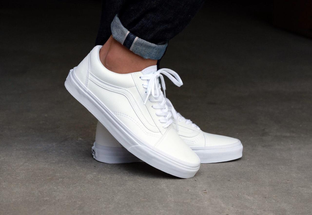 vans white old skool