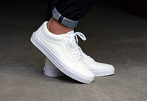 Білі кеди Vans Old Skool (Ванс Олд Скул жіночі)