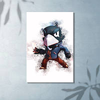 Ворона герой Старс холст Герой игры Друк на холсті Подарок детям Холст для стены Картина в детскую Постер игр M: 40x60