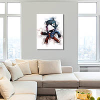 Ворона герой Старс холст Герой игры Друк на холсті Подарок детям Холст для стены Картина в детскую Постер игр L:60x80