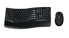 Комплект безпровідний (клавіатура + мишка) Microsoft Comfort Desktop RU Чорний