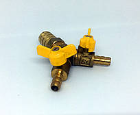 Розгалужувач 3/4 з краниками на 2 виходи