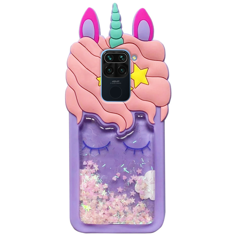 Накладка TPU Unicorn 3D Xiaomi Redmi Note 9 / Redmi 10X фіолетовий