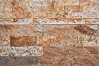 Камень Сланец "KAYRAK GOLD TIGER" KLVIV шир. 3 см. торцованая нарезка, 0.5 м.кв (под заказ)