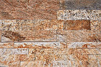 Камень Сланец "KAYRAK GOLD TIGER" KLVIV шир. 6 см. торцованая нарезка, 0.5 м.кв (под заказ)