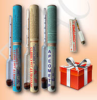 Набір професійних ареометрів (спиртометрів) АСП-3 — 0-40%; 40-70%; 70-100%