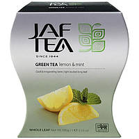 Чай зеленый JAF TEA Green tea lemon & mint 100 г цейлонский зелёный с цедрой лимона и мятой