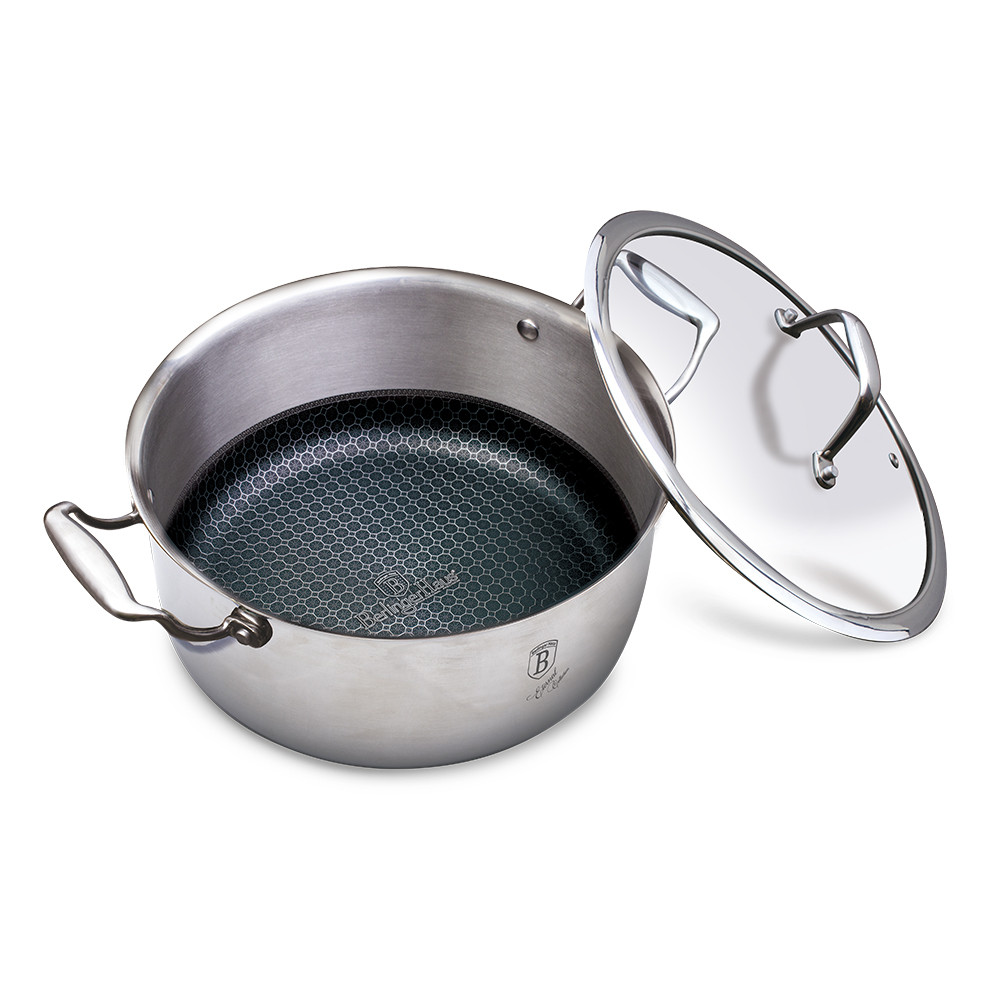 Каструля з нержавіючої сталі 8/10 з кришкою 2,4 л Berlinger Haus Eternal Collection BH 6560