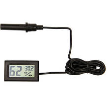 Термометр гігрометр із виносним датчиком маленький