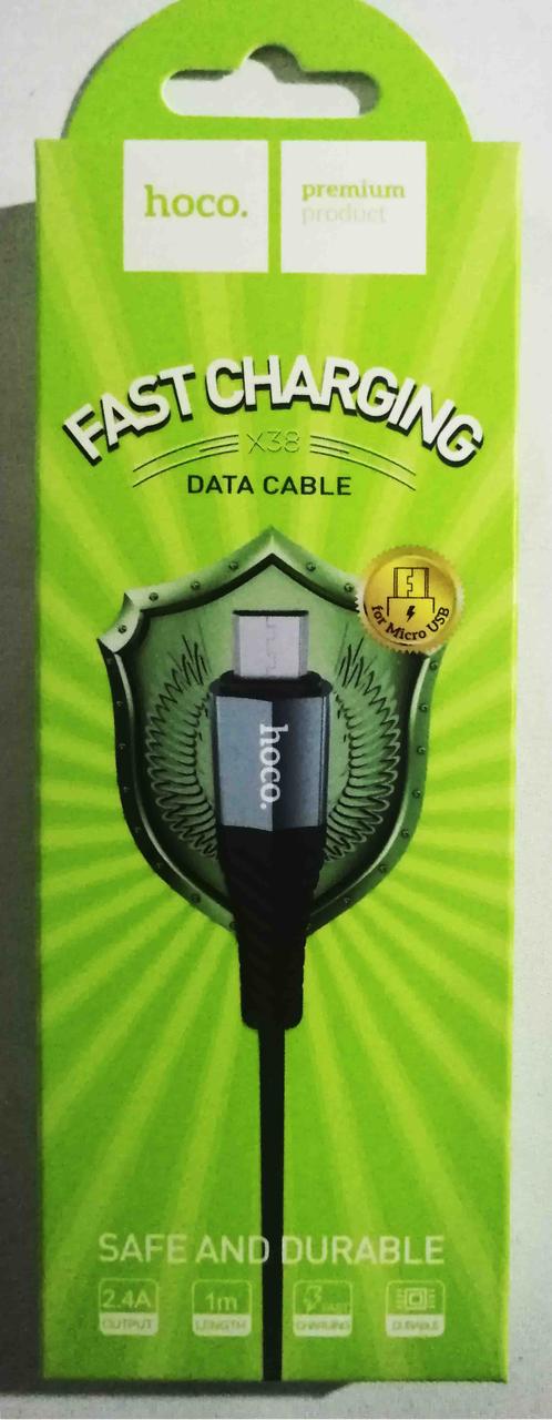 Кабель HOCO cool data cable X 38 micro, фото 1