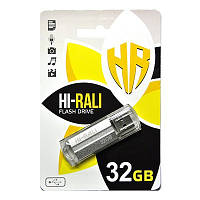 Флешка USB 2.0 32GB Hi-Rali Corsair Series Silver (HI-32GBCORSL)