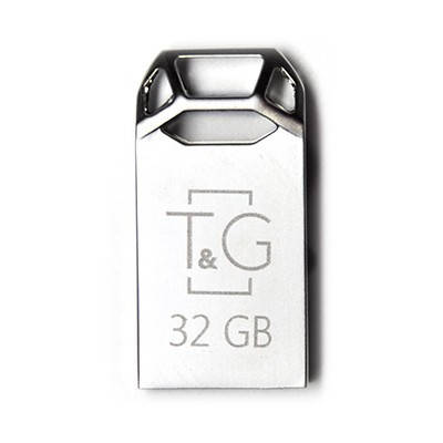 Флешка USB 2.0 32GB T&G 110 Metal Series Silver (TG110-32G), фото 3