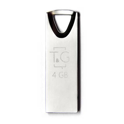 Флешка USB 2.0 4GB T&G 117 Metal Series Silver (TG117SL-4G), фото 2