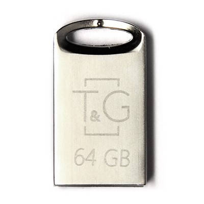 Флешка USB 2.0 64GB T&G 105 Metal Series Silver (TG105-64G), фото 2