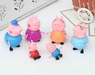 Набір сім'ї Свинки Пеппи з дідусем і дідусем