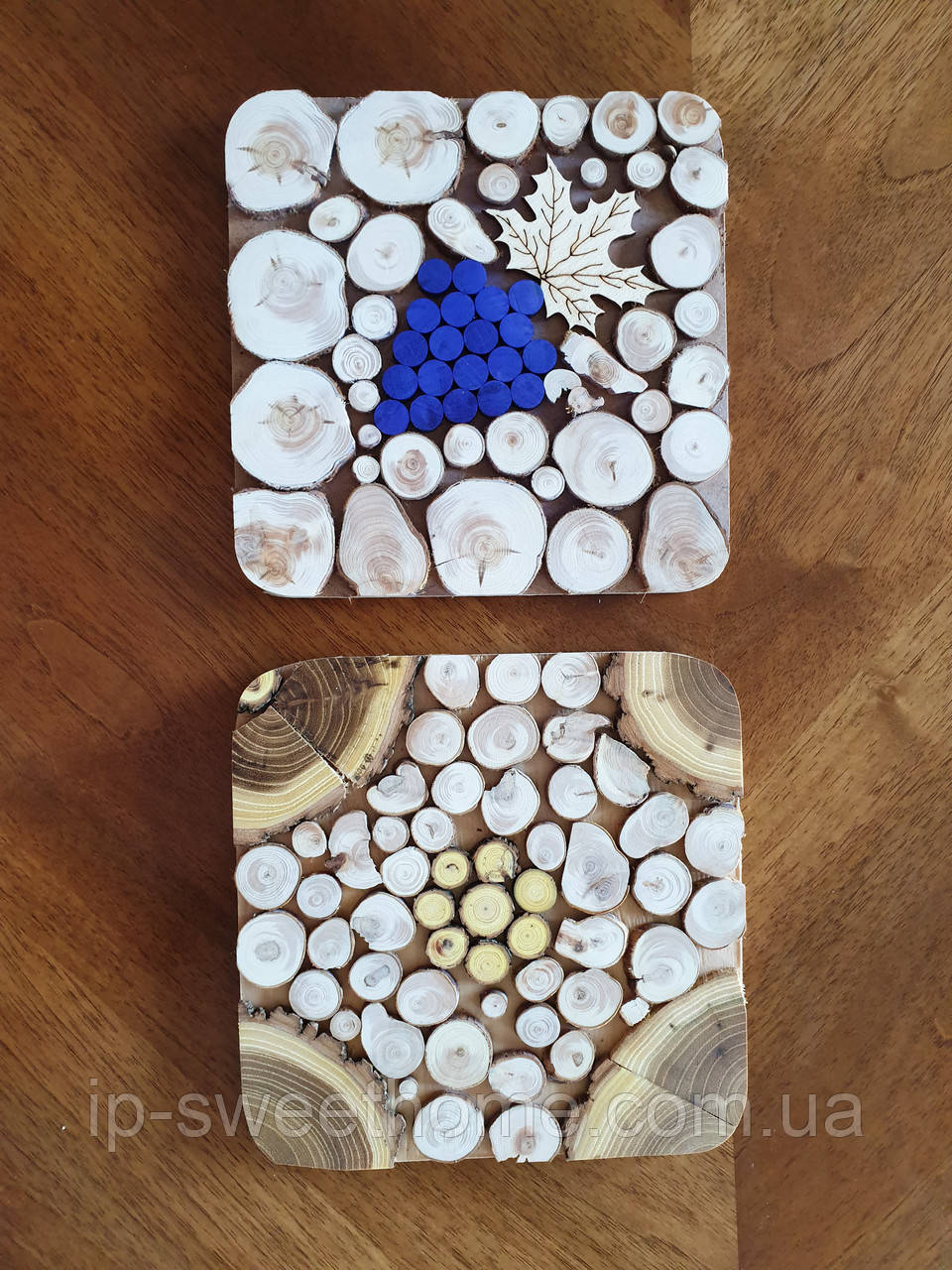 Дерев'яна підставка під гаряче двохсторонній