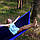Гамак із нейлону туристичний одномісний Travel hammock 270х140 см Літній з кишенею Підвісний, фото 3