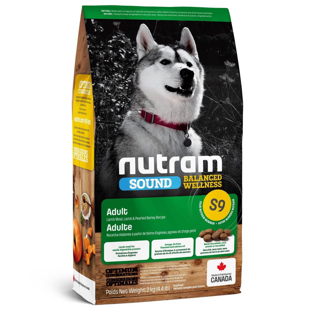 Nutram (Нутрам) S9 Sound Balanced Wellness Natural Lamb Adult Dog сухий корм для собак з ягням, 11,4 кг