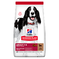 Hills (Хіллс) Adult Medium Lamb & Rice сухий корм для собак середніх порід з ягням, 14 кг