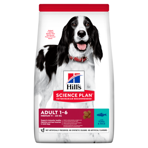 Hills (Хіллс) Adult Medium Breed Tuna & Rice сухий корм для собак середніх порід з тунцем, 2.5 кг