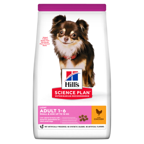 Hills (Хіллс) Adult Small & Miniature Light Chicken корм для собак малих порід, схильних до набору ваги, 1.5 кг
