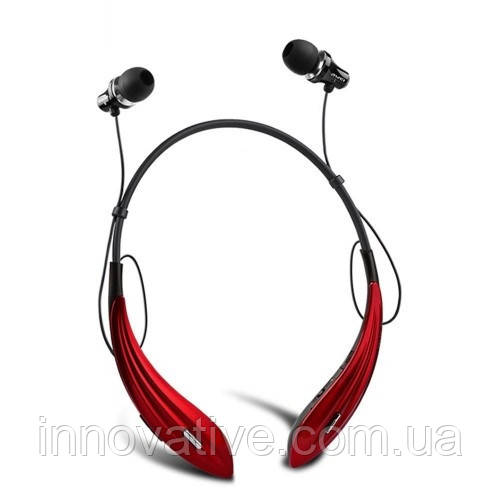 Бездротові Bluetooth навушники Awei A810BL з шийним ободом (Червоний)