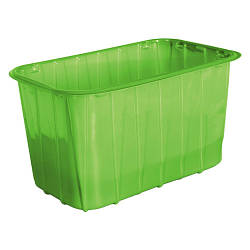 Одноразовий контейнер (піддон) для ягід ПП-701 - зелений, 1750 мл, 1 кг, 190х114х114 мм