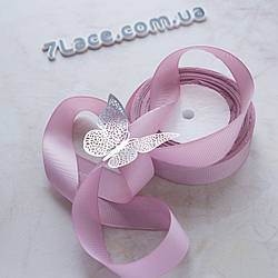 Репсова стрічка 2,5 см/колір рожевий фрез/ширина 2,5 см/бобіна 23 м