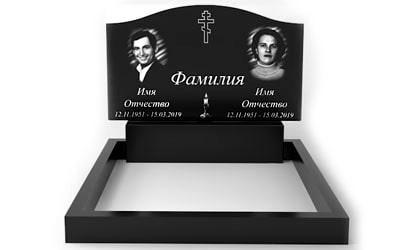 Подвійний пам'ятник з граніту (100-60-8) РВ-02