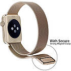 Ремінець Apple Milanese Loop Band для Apple Watch 38-40 mm Gold, фото 4