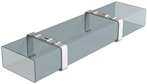 Тримач прямокутних каналів Air ABS-пластик 55 х 110 мм 2 шт (61-550), фото 2