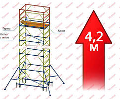 Вежа тура 1,2х2,0м 4,2 м аренда день (1+3)