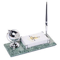 Настільна підставка для ручки з годинником "Час землі"