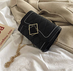 Елегантна стьобаний сумка на ланцюжку з декором