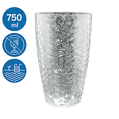 Склянка для напоїв акрилова Айс небиткий багаторазовий посуд для басейну яхти кейтерингу склопластик 750 мл