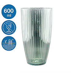 Склянка акрилова Жадор небиткий багаторазовий посуд для басейну яхти кейтерингу склопластик 600 мл