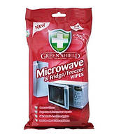 Влажные салфетки для микроволновки и холодильника Green Shield 70 шт.