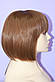 Перука штучний термоволокно стрижка каре з прямою чубчиком темно пшеничний, фото 4