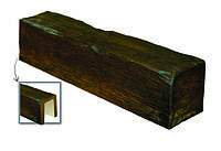 Балка Модерн ED 104 (2м) classic тёмная 17х19. DecoWood