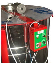 Медогонка електрична 4-х рам. поворотна. Бак, касети, деталі ротора зварні нерж. З кришкою та підставкою