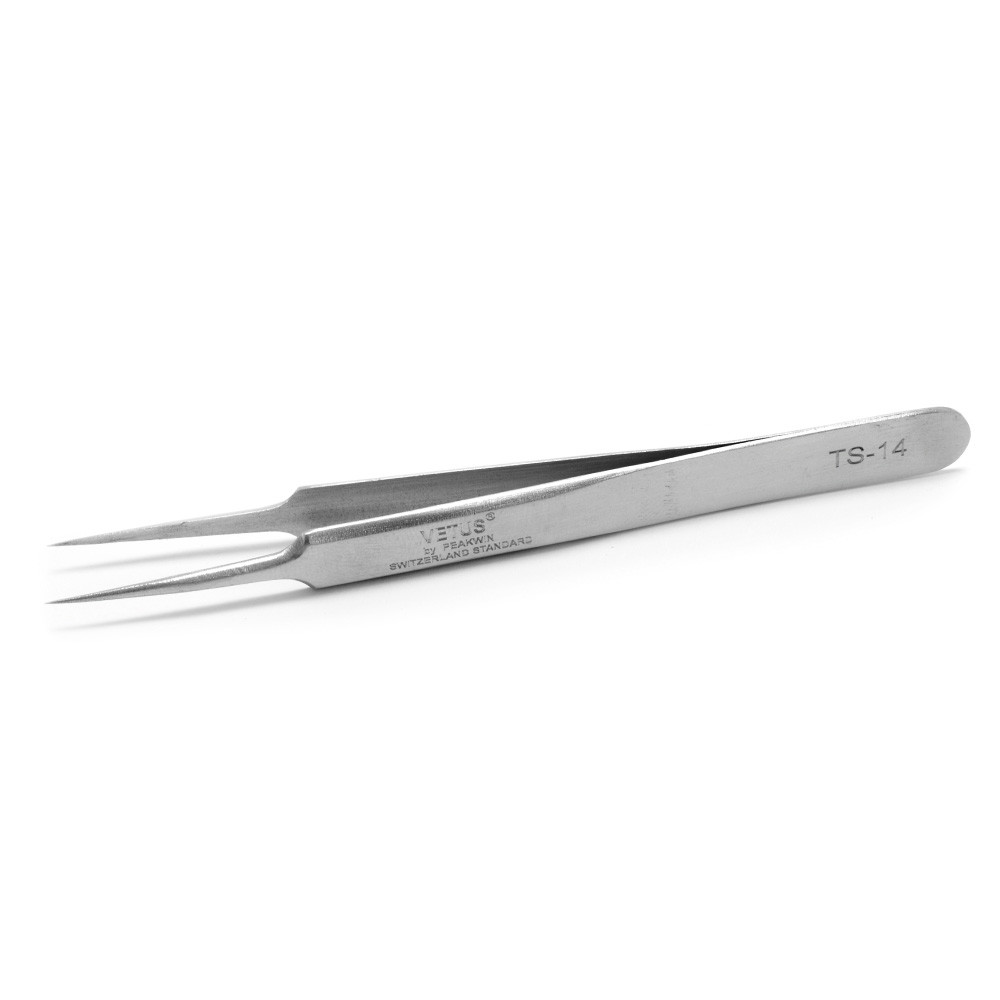 Пінцет Vetus ST-14 гострий прямий 110 мм