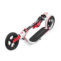 Самокат міський для дітей та дорослих Blade Sport Air Cross Disk 230 навантаження 130 кг вага 5,2 кг біло-червоний, фото 5