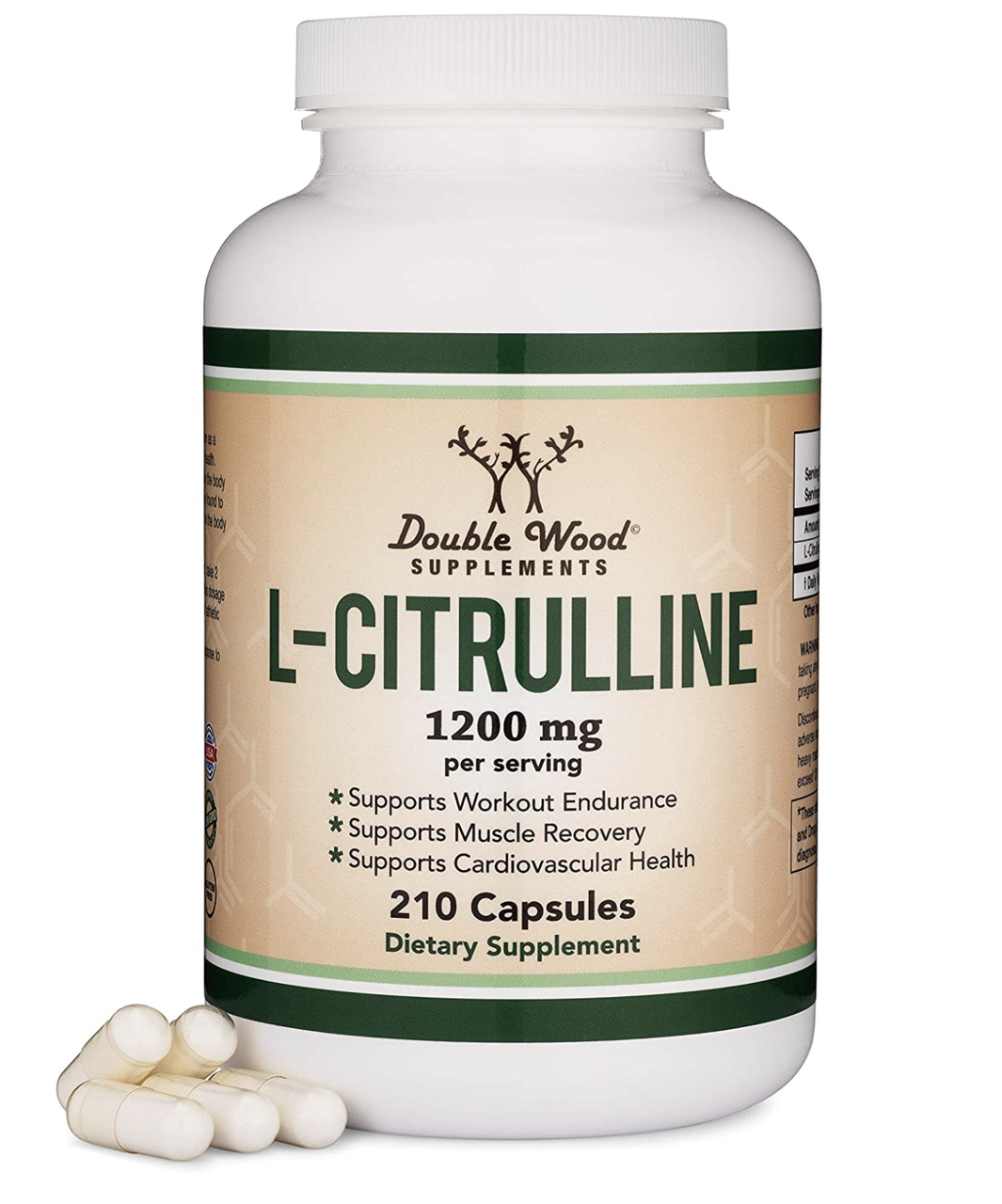 Double Wood L-Citrulline / Л Цитрулін амінокислота 210 капсул