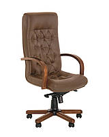 Кресло Fidel Extra-1.031 механизм мультиблок кожа люкс комбинированная LE-A (Новый Стиль ТМ) колір дерева 1.031, шкіра люкс комбінована LE-I