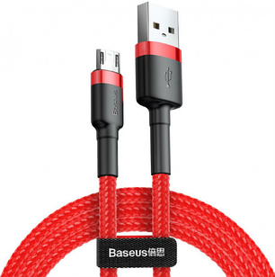 Кабель Baseus Cafule Micro USB 2.4A (1m) red