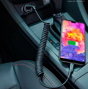 Кабель Baseus Fish Eye Spring Data Type-C 2A (1m) black